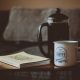 closed book french press coffee