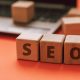 seo in wooden blocks
