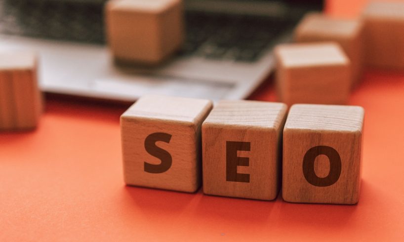 seo in wooden blocks